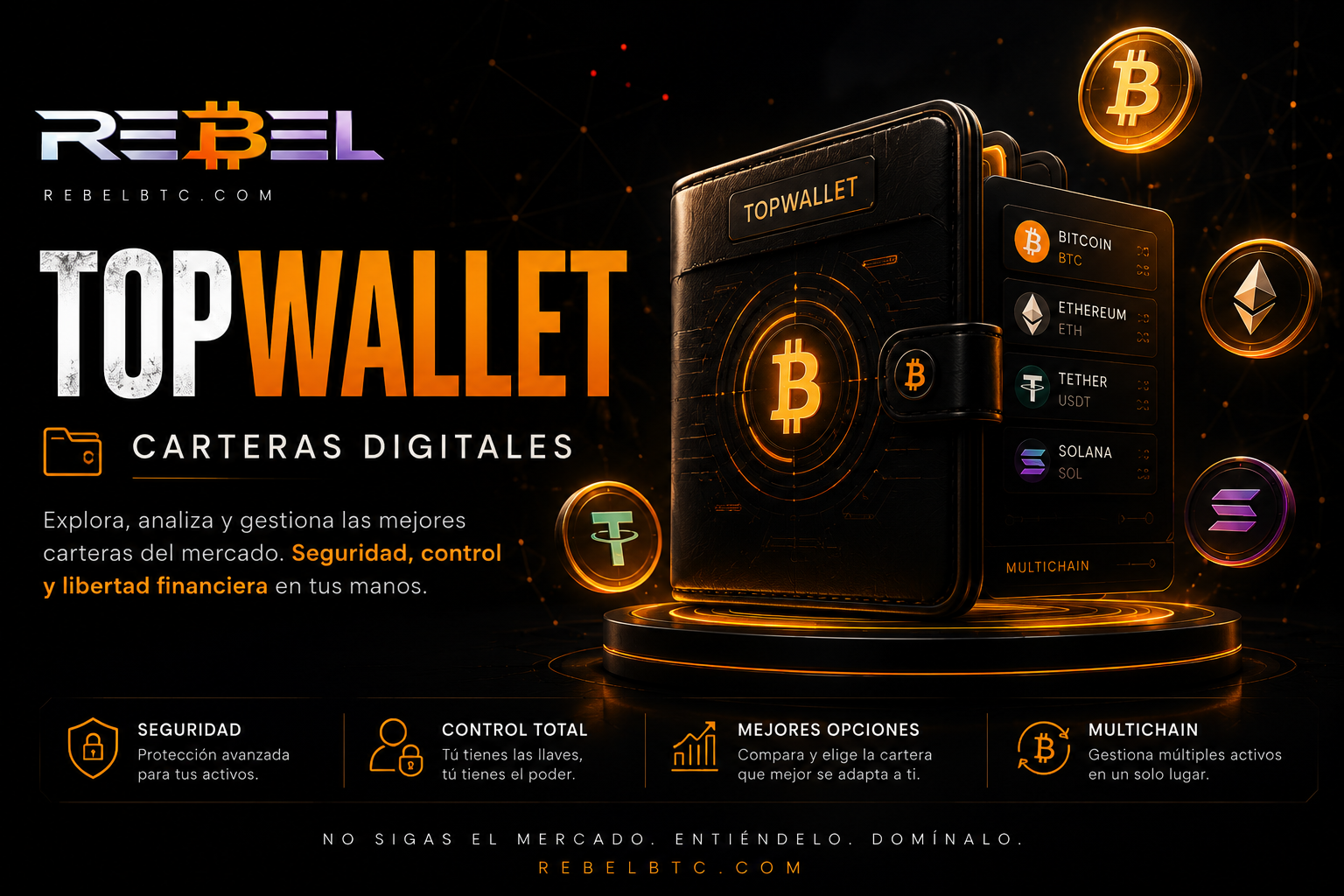 REBEL TopWallet — Carteras Digitales